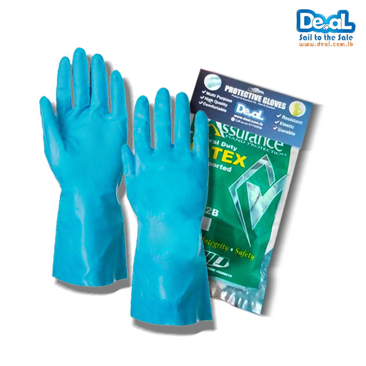 General Duty LATEX Hand gloves 48-L162B| Small Size